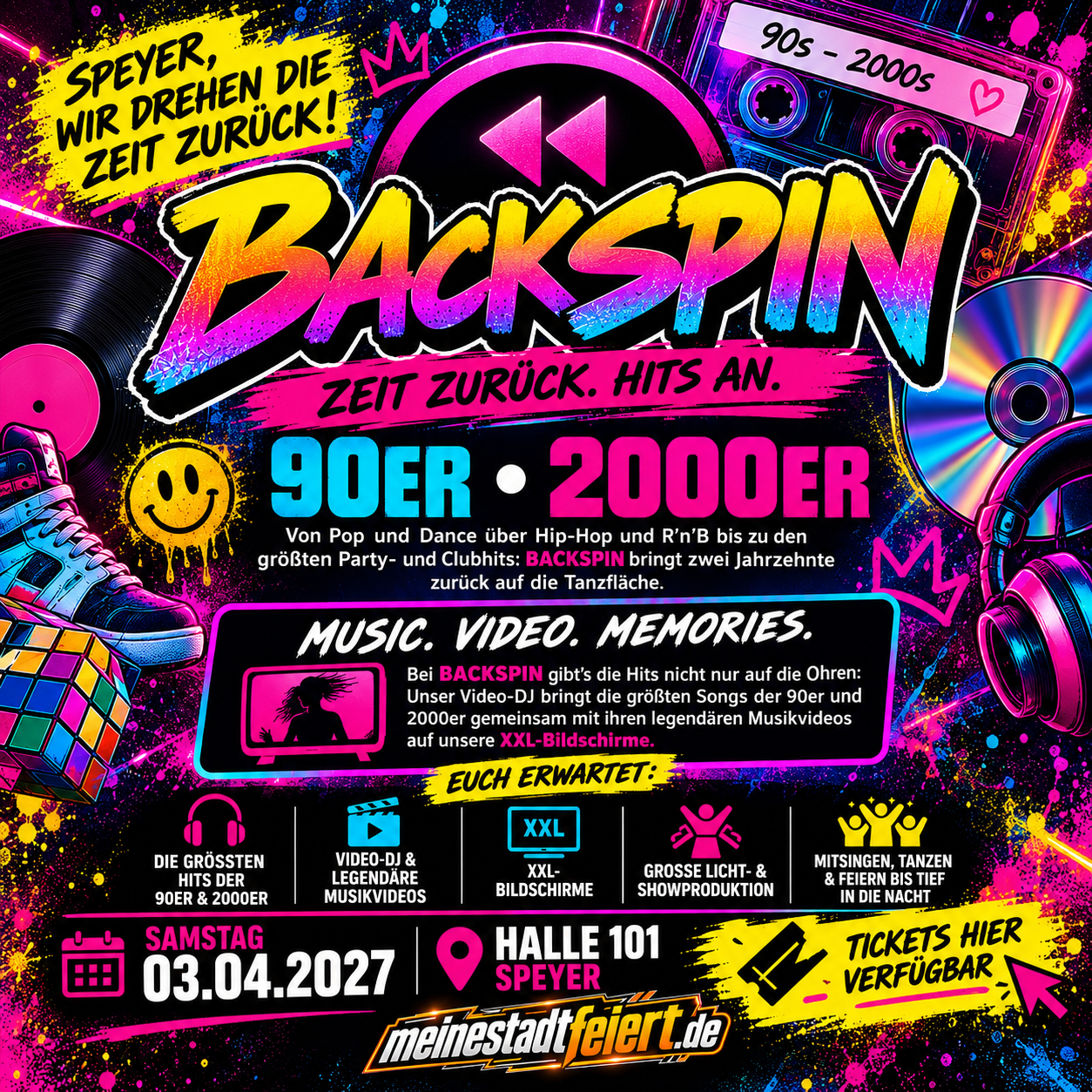 ⏪🔥 BACKSPIN – ZEIT ZURÜCK. HITS AN. 🔥⏪